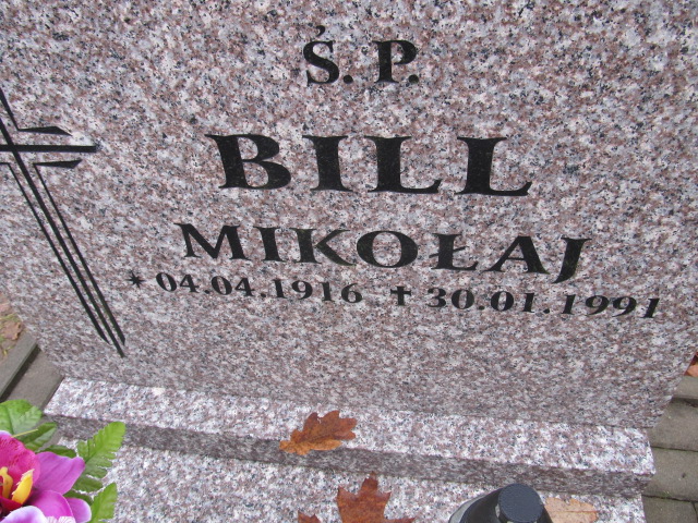 Mikołaj BILL 1916 Słupsk - Grobonet - Wyszukiwarka osób pochowanych