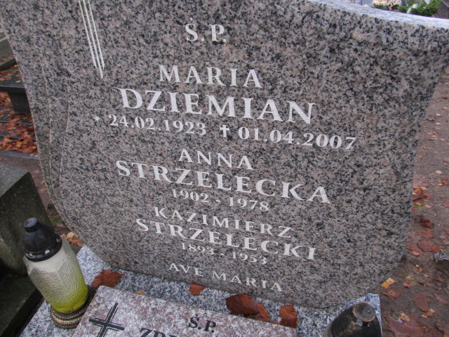 Maria DZIEMIAN 1923 Słupsk - Grobonet - Wyszukiwarka osób pochowanych
