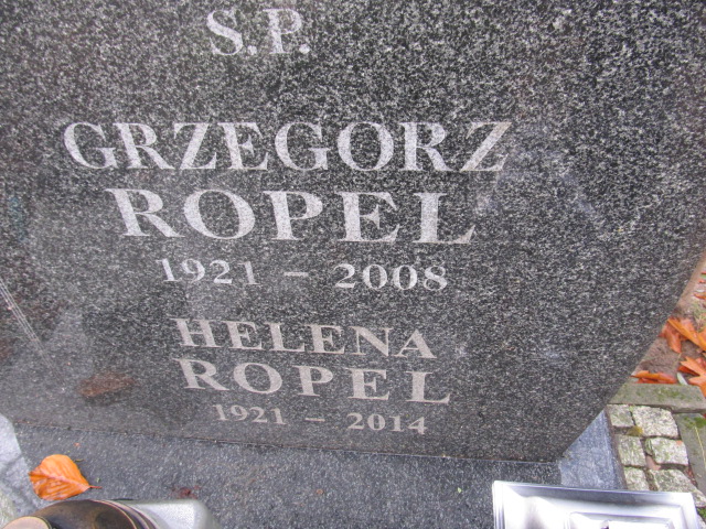 Helena ROPEL 1921 Słupsk - Grobonet - Wyszukiwarka osób pochowanych