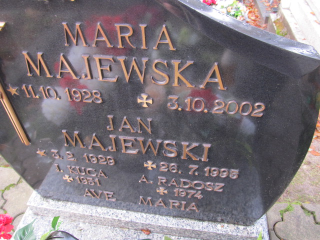 Maria MAJEWSKA 1928 Słupsk - Grobonet - Wyszukiwarka osób pochowanych