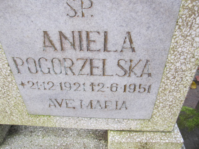 Aniela POGORZELSKA 1921 Słupsk - Grobonet - Wyszukiwarka osób pochowanych
