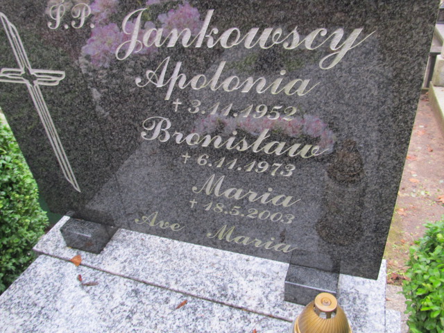 Maria JANKOWSKA 1926 Słupsk - Grobonet - Wyszukiwarka osób pochowanych