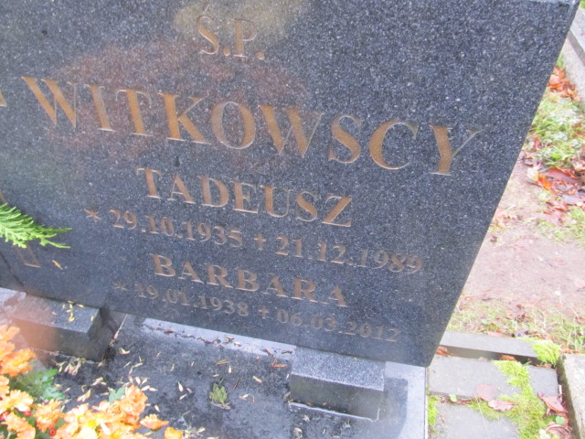 Tadeusz WITKOWSKI 1935 Słupsk - Grobonet - Wyszukiwarka osób pochowanych
