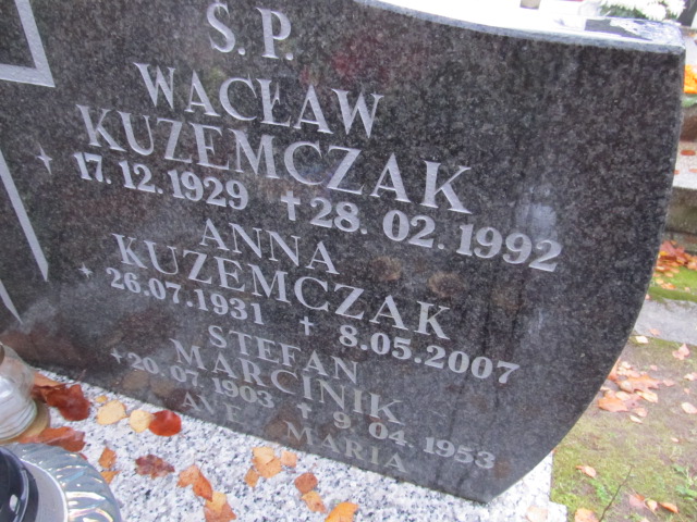 Wacław KUZEMCZAK 1929 Słupsk - Grobonet - Wyszukiwarka osób pochowanych