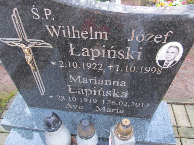 Wilhelm ŁAPIŃSKI 1922 Słupsk - Grobonet - Wyszukiwarka osób pochowanych