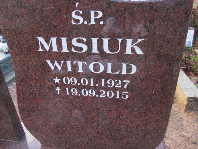 Witold MISIUK 1927 Słupsk - Grobonet - Wyszukiwarka osób pochowanych