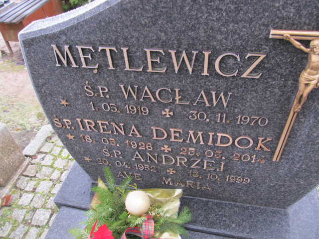 Irena DEMIDOK 1926 Słupsk - Grobonet - Wyszukiwarka osób pochowanych