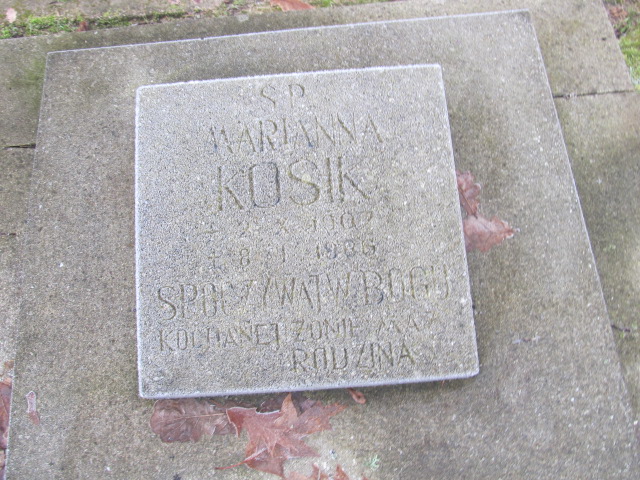 Marianna KOSIK 1907 Słupsk - Grobonet - Wyszukiwarka osób pochowanych