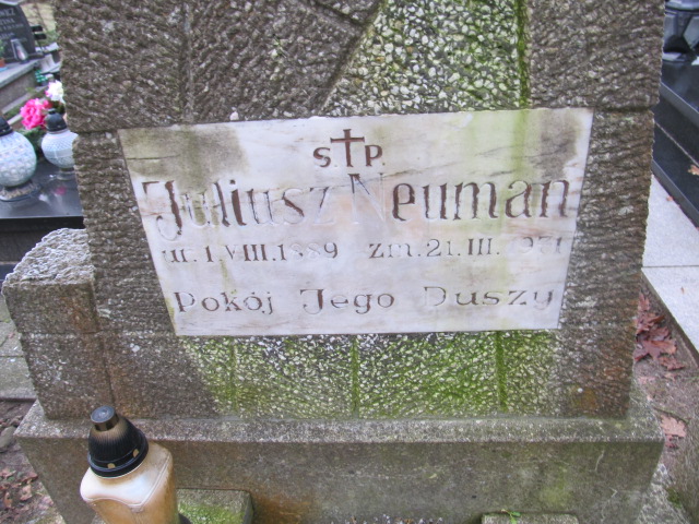 Juliusz NEUMAN 1889 Słupsk - Grobonet - Wyszukiwarka osób pochowanych
