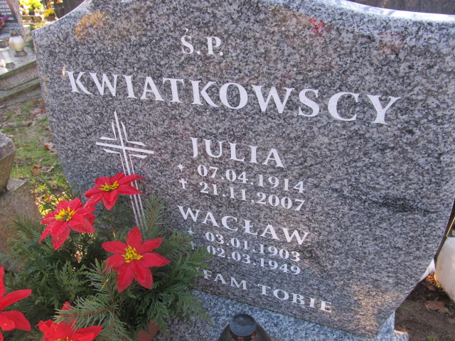 Julia KWIATKOWSKA 1914 Słupsk - Grobonet - Wyszukiwarka osób pochowanych