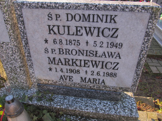 Bronisława MARKIEWICZ 1908 Słupsk - Grobonet - Wyszukiwarka osób pochowanych