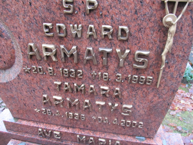 Tamara ARMATYS 1936 Słupsk - Grobonet - Wyszukiwarka osób pochowanych