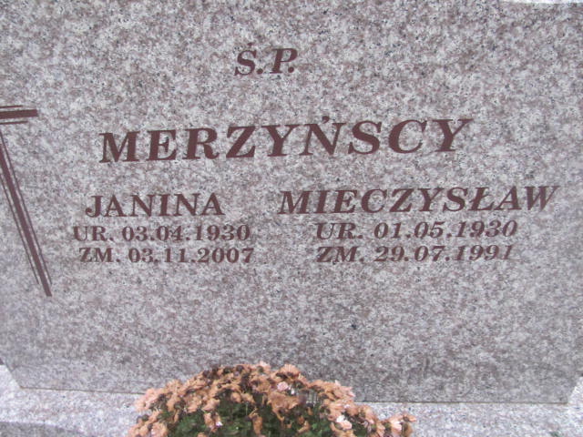Janina MERZYŃSKA 1930 Słupsk - Grobonet - Wyszukiwarka osób pochowanych