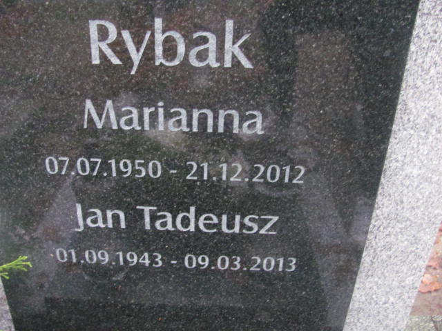 Marianna RYBAK 1950 Słupsk - Grobonet - Wyszukiwarka osób pochowanych