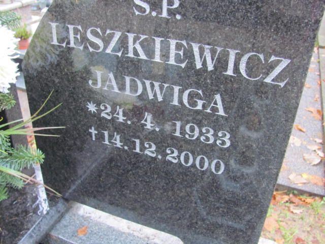 Antoni LESZKIEWICZ 1929 Słupsk - Grobonet - Wyszukiwarka osób pochowanych