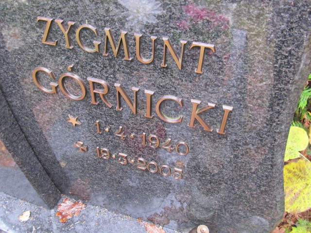 Zygmunt GÓRNICKI 1940 Słupsk - Grobonet - Wyszukiwarka osób pochowanych