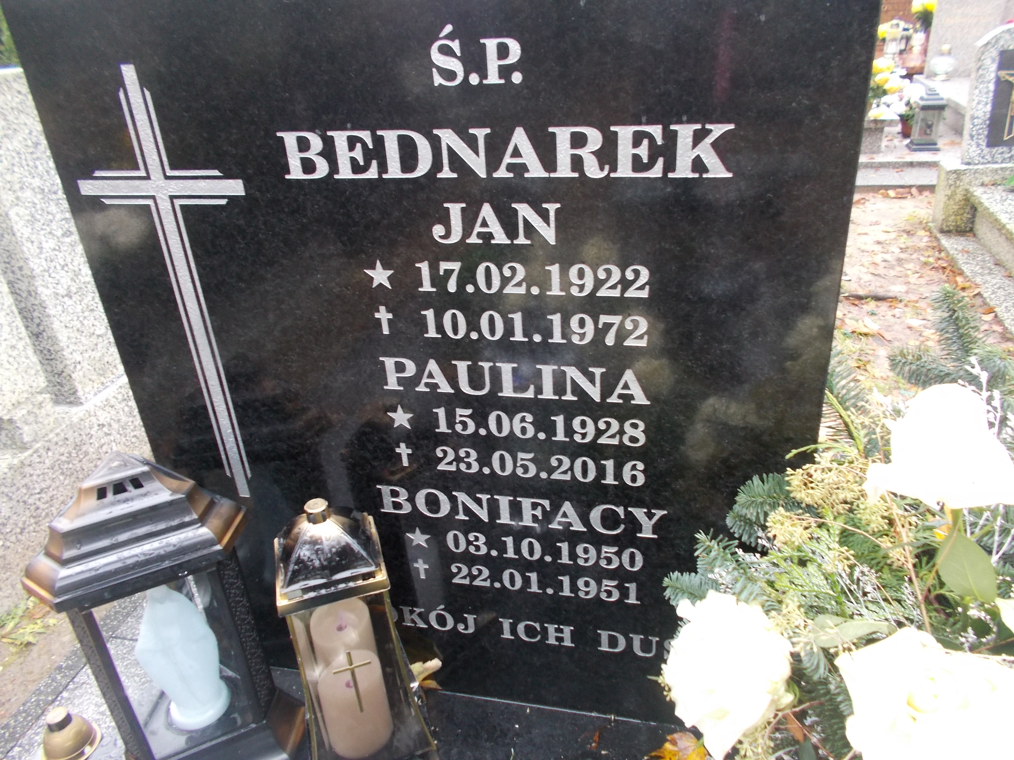 Bonifacy BEDNAREK 1950 Słupsk - Grobonet - Wyszukiwarka osób pochowanych