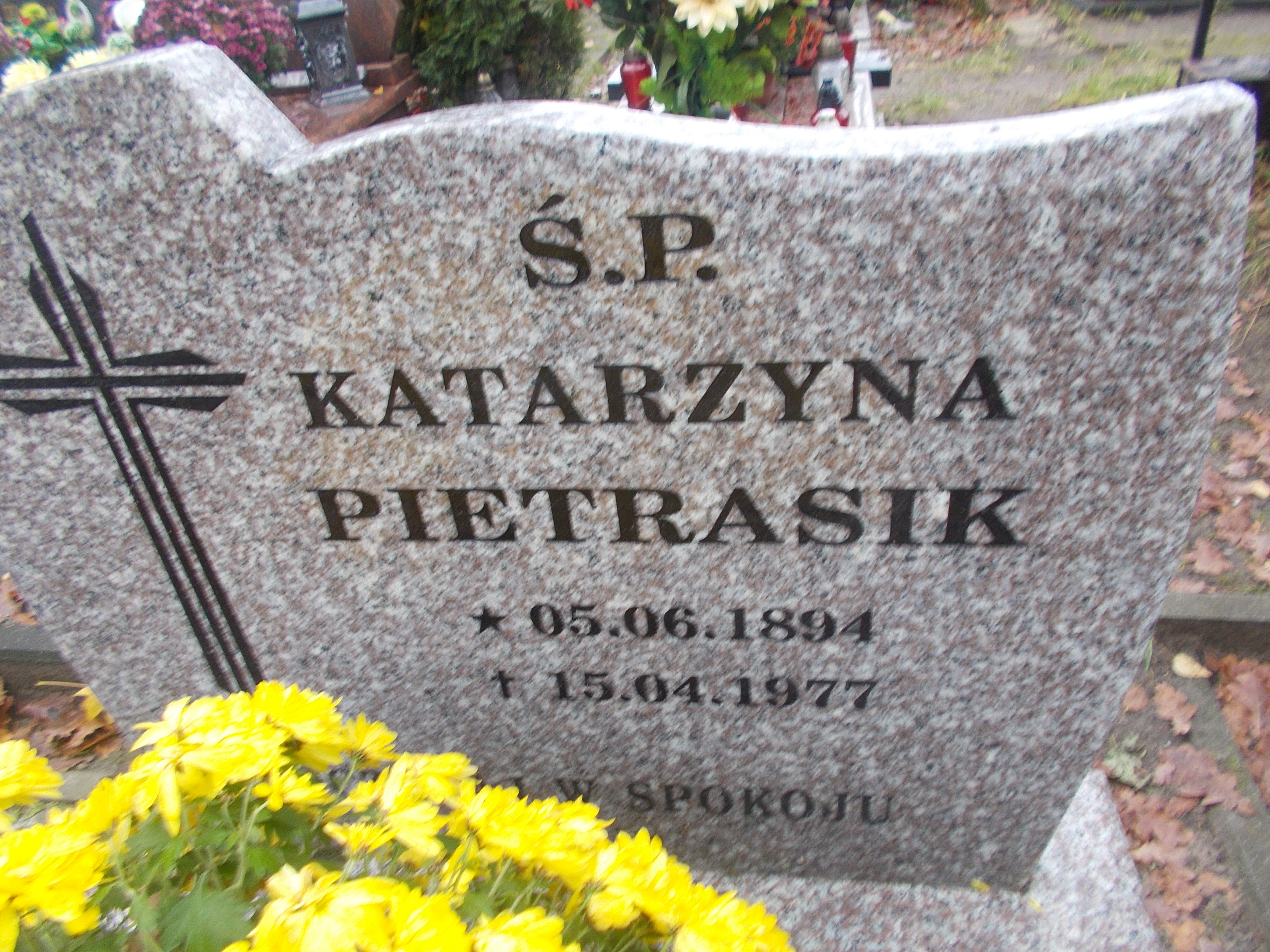 Katarzyna PIETRASIK 1894 Słupsk - Grobonet - Wyszukiwarka osób pochowanych