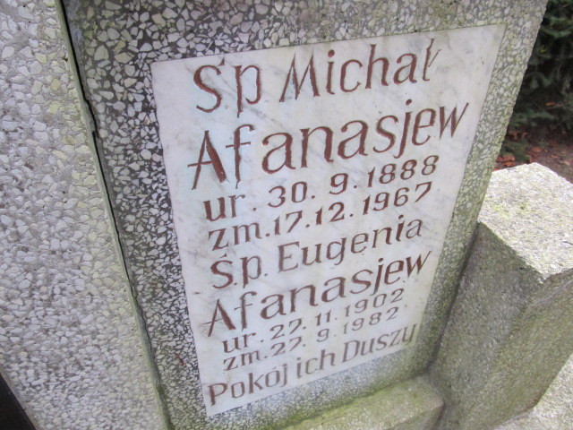 Michał Afanasjew 1888 Słupsk - Grobonet - Wyszukiwarka osób pochowanych