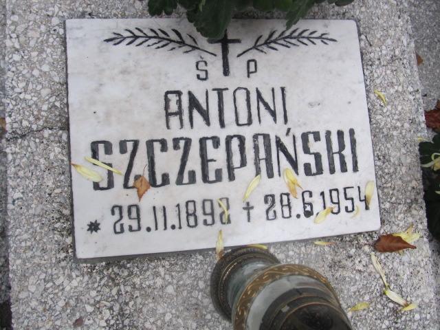 Antoni SZCZEPAŃSKI 1892 Słupsk - Grobonet - Wyszukiwarka osób pochowanych