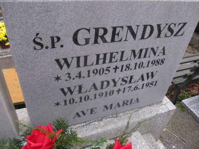 Wilhelmina Grendysz 1905 Słupsk - Grobonet - Wyszukiwarka osób pochowanych