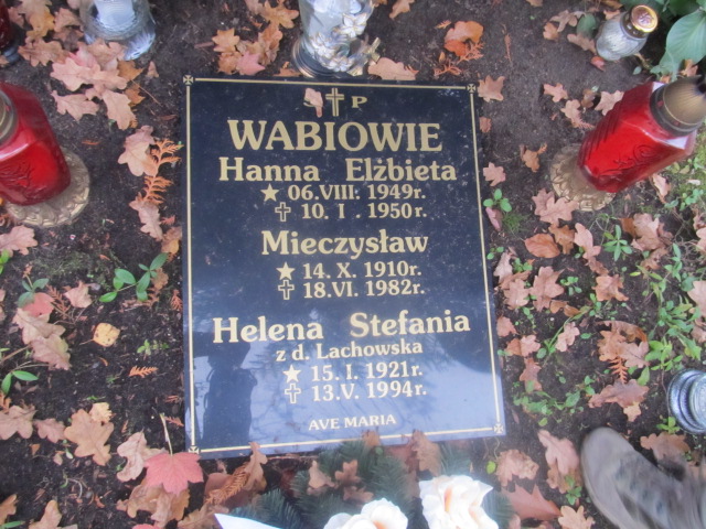 Mieczysław WABIA 1910 Słupsk - Grobonet - Wyszukiwarka osób pochowanych