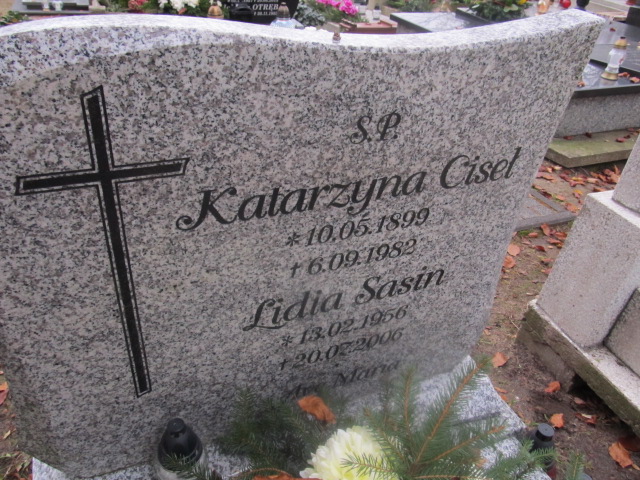 Katarzyna CISEŁ 1889 Słupsk - Grobonet - Wyszukiwarka osób pochowanych