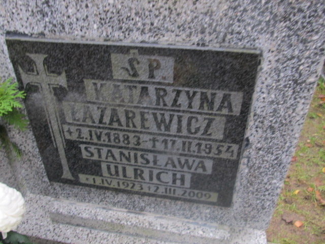 Stanisława ULRICH 1923 Słupsk - Grobonet - Wyszukiwarka osób pochowanych