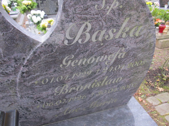 Genowefa BĄSKA 1929 Słupsk - Grobonet - Wyszukiwarka osób pochowanych