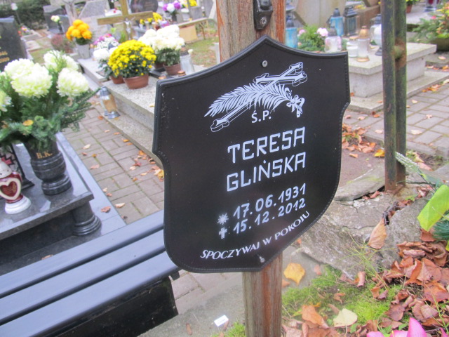 Teresa GLIŃSKA 1931 Słupsk - Grobonet - Wyszukiwarka osób pochowanych