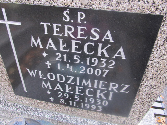 Teresa MAŁECKA 1932 Słupsk - Grobonet - Wyszukiwarka osób pochowanych