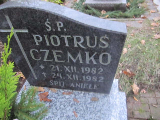 Piotr CZEMKO 1982 Słupsk - Grobonet - Wyszukiwarka osób pochowanych