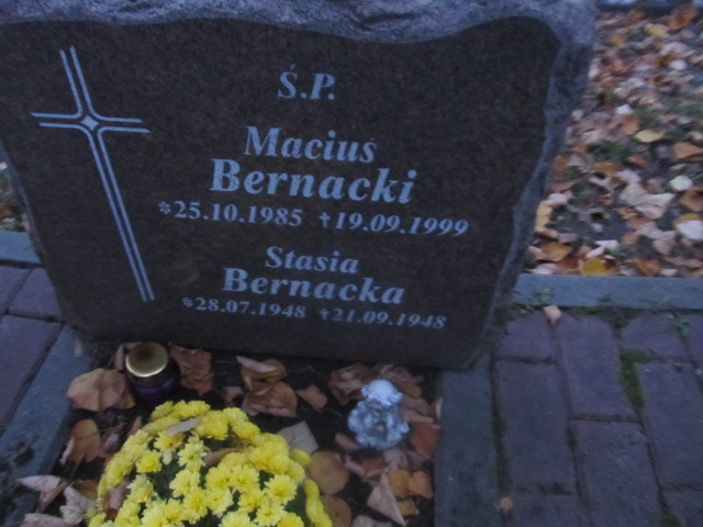 Maciej BERNACKI 1985 Słupsk - Grobonet - Wyszukiwarka osób pochowanych