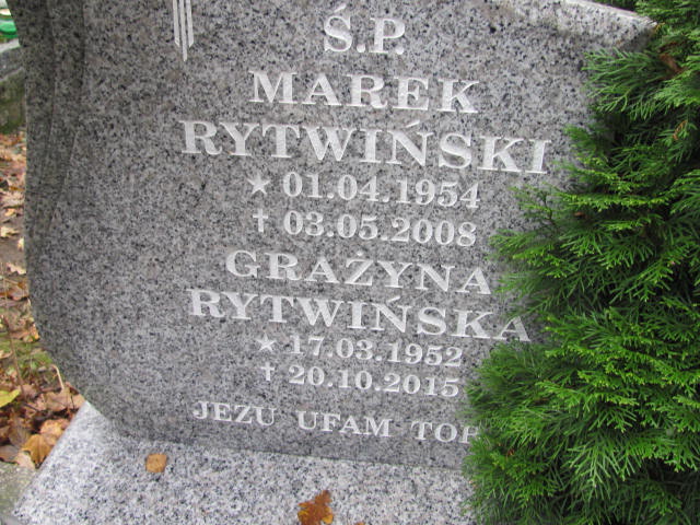 Marek RYTWIŃSKI 1954 Słupsk - Grobonet - Wyszukiwarka osób pochowanych