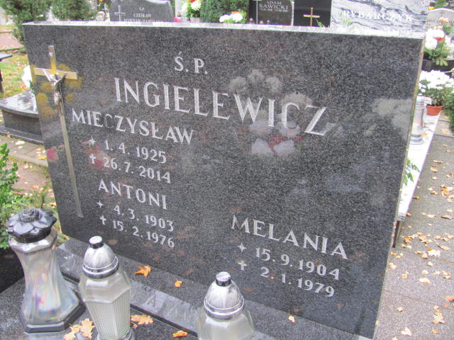 Antoni INGIELEWICZ 1903 Słupsk - Grobonet - Wyszukiwarka osób pochowanych