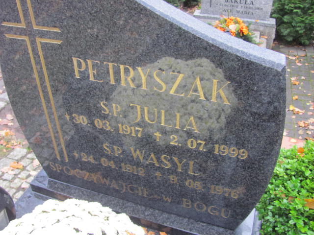 Julia PETRYSZAK 1917 Słupsk - Grobonet - Wyszukiwarka osób pochowanych