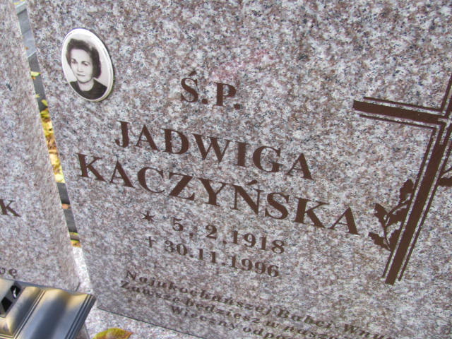 Jadwiga KACZYŃSKA 1918 Słupsk - Grobonet - Wyszukiwarka osób pochowanych