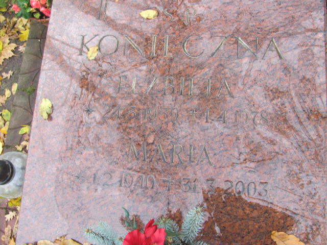 Elżbieta KONIECZNA 1958 Słupsk - Grobonet - Wyszukiwarka osób pochowanych