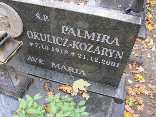 Palmira OKULICZ KOZARYN 1916 Słupsk - Grobonet - Wyszukiwarka osób pochowanych