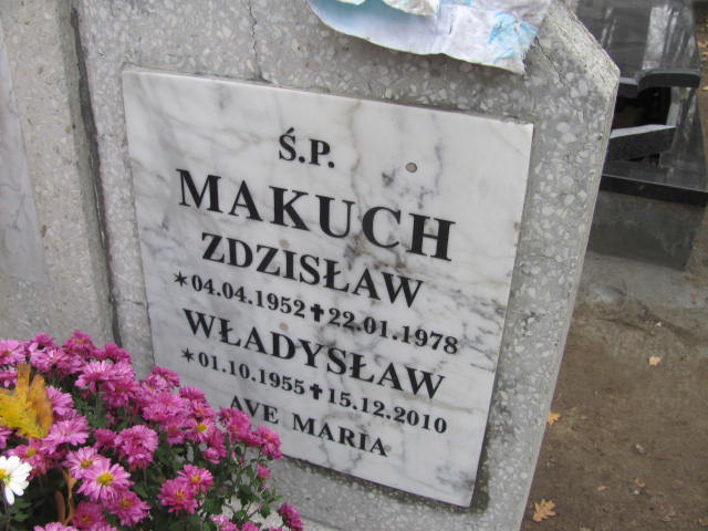 Władysław MAKUCH 1955 Słupsk - Grobonet - Wyszukiwarka osób pochowanych