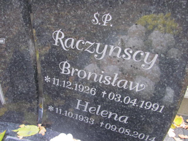Bronisław RACZYŃSKI 1926 Słupsk - Grobonet - Wyszukiwarka osób pochowanych