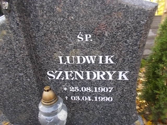 Ludwik SZENDRYK 1907 Słupsk - Grobonet - Wyszukiwarka osób pochowanych