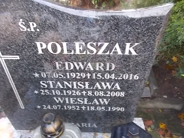 Wiesław POLESZAK 1952 Słupsk - Grobonet - Wyszukiwarka osób pochowanych