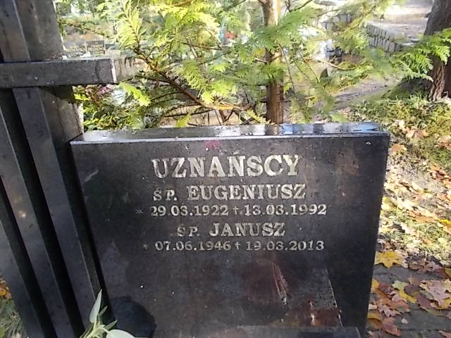 Janusz UZNAŃSKI 1946 Słupsk - Grobonet - Wyszukiwarka osób pochowanych
