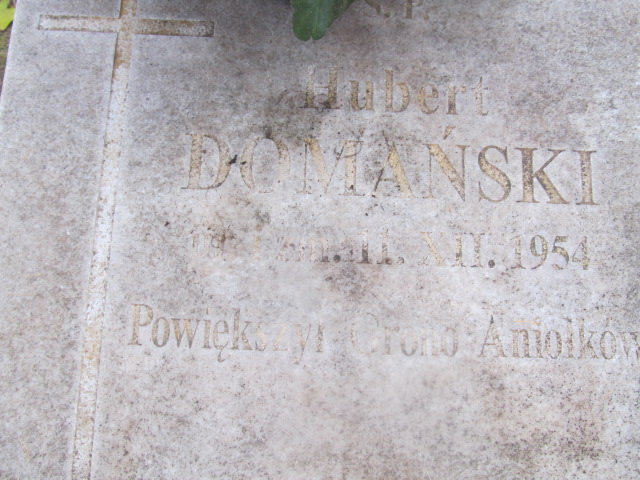 Hubert DOMAŃSKI 1954 Słupsk - Grobonet - Wyszukiwarka osób pochowanych