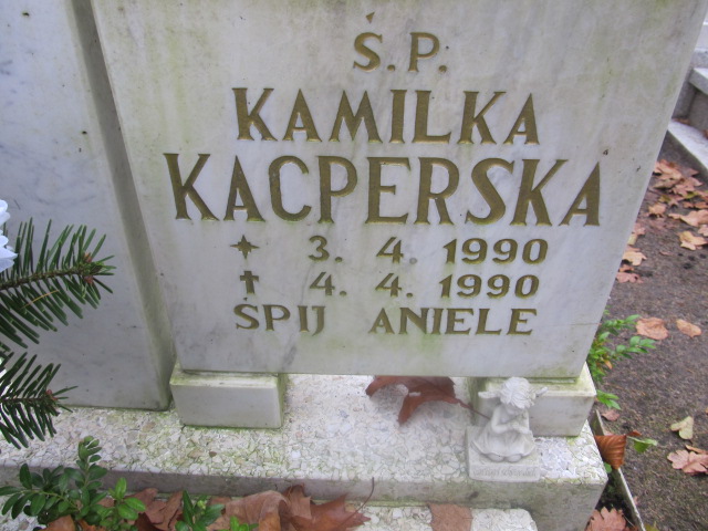 Kamila Kacperska 1990 Słupsk - Grobonet - Wyszukiwarka osób pochowanych