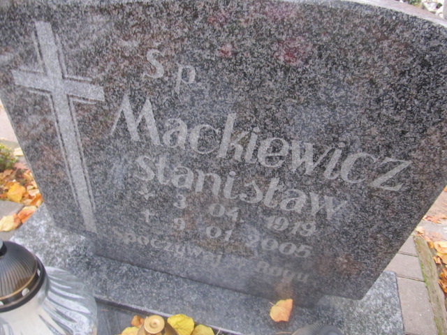Stanisław MACKIEWICZ 1919 Słupsk - Grobonet - Wyszukiwarka osób pochowanych