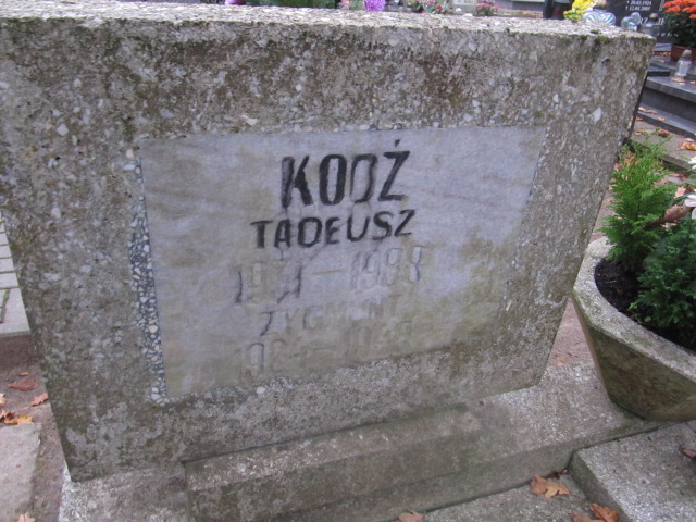 Zygmunt KODŹ 1924 Słupsk - Grobonet - Wyszukiwarka osób pochowanych