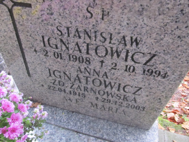 Stanisław IGNATOWICZ 1908 Słupsk - Grobonet - Wyszukiwarka osób pochowanych