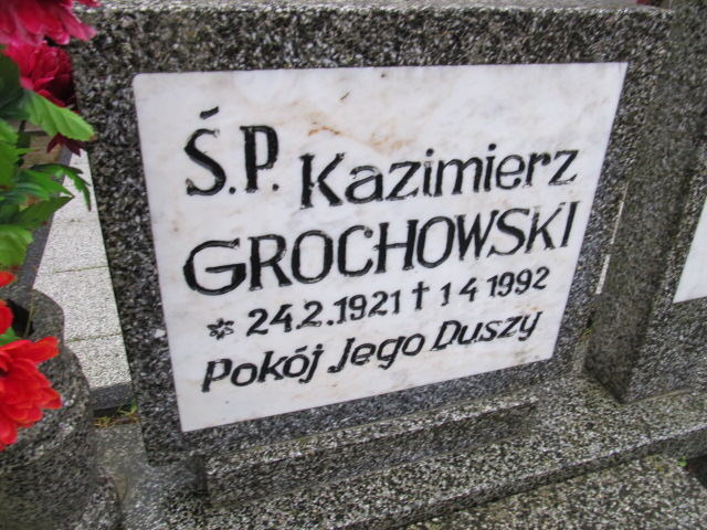 Kazimierz GROCHOWSKI 1921 Słupsk - Grobonet - Wyszukiwarka osób pochowanych